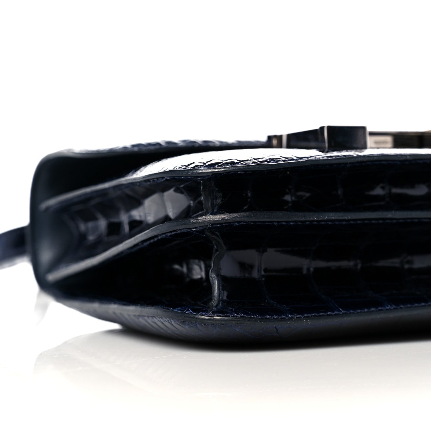 Hermes Shiny Alligator Lizard Constance 18 Bleu Marine Ombre 9 of 13