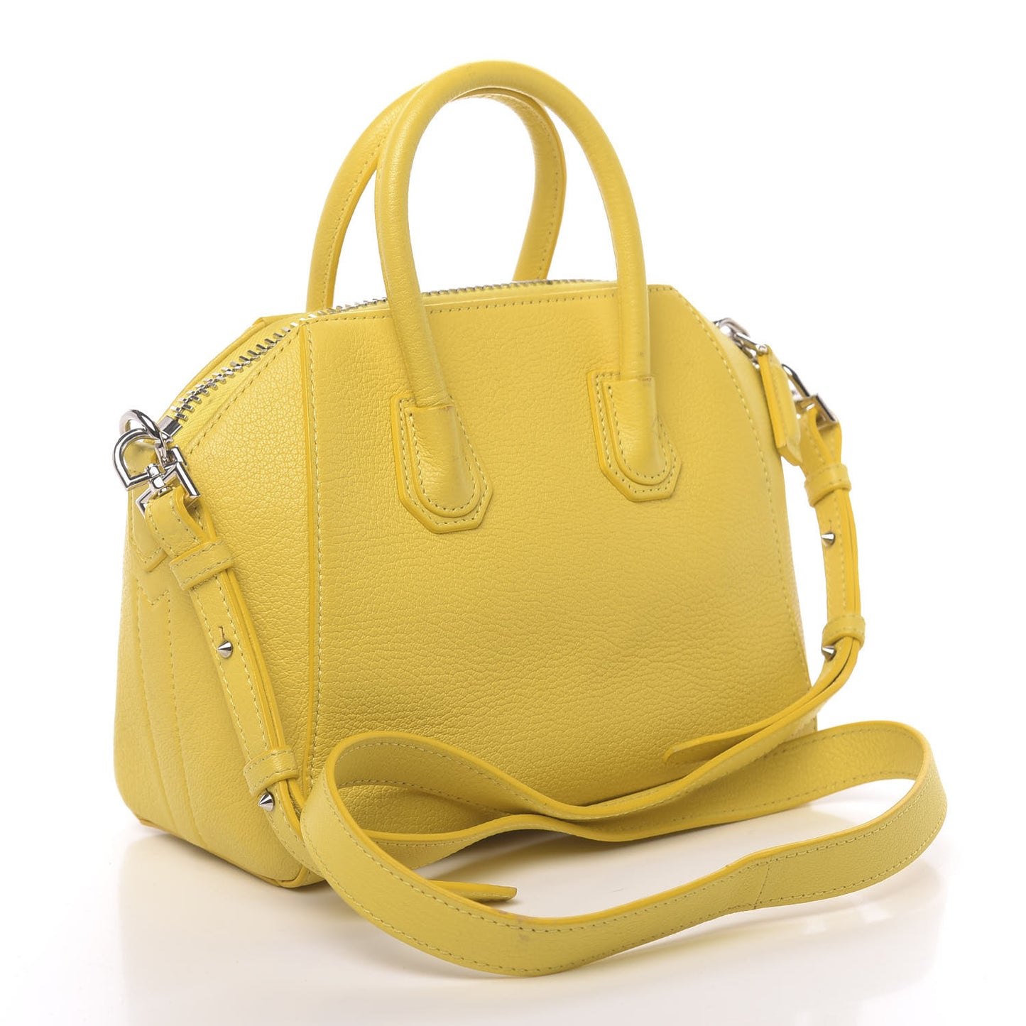 Sugar Goatskin Mini Antigona Yellow
