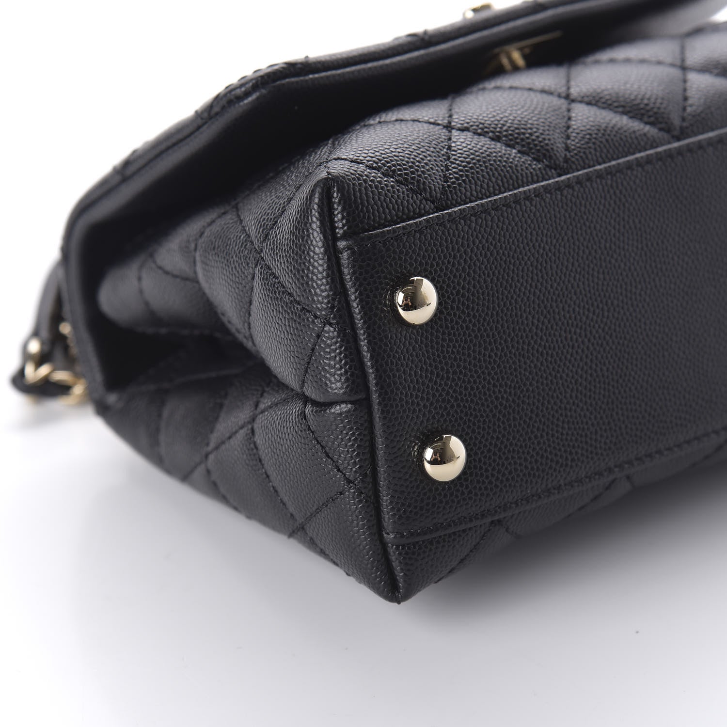 Chanel Caviar Quilted Extra Mini Coco Handle Flap Black 6 of 10