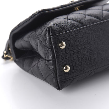 Chanel Caviar Quilted Extra Mini Coco Handle Flap Black 6 of 10