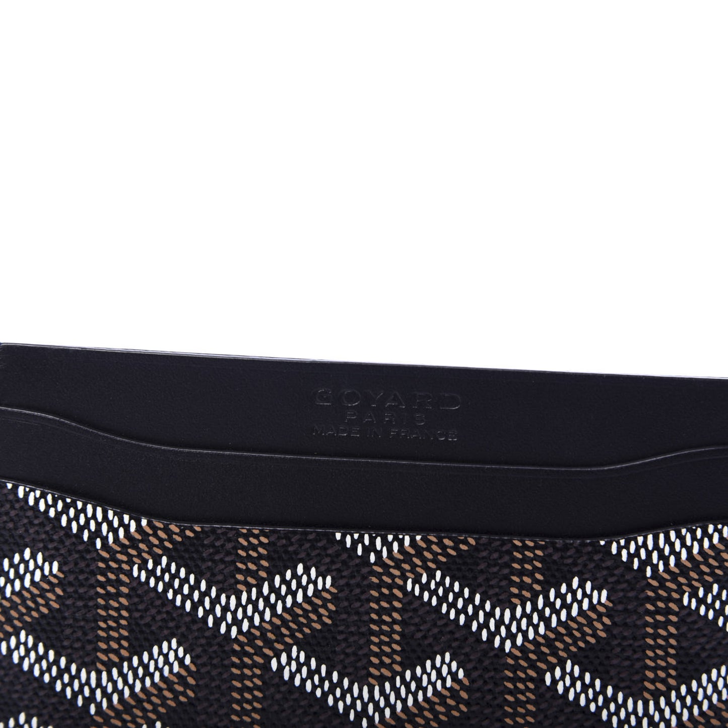 Goyardine Saint Sulpice Card Holder Black