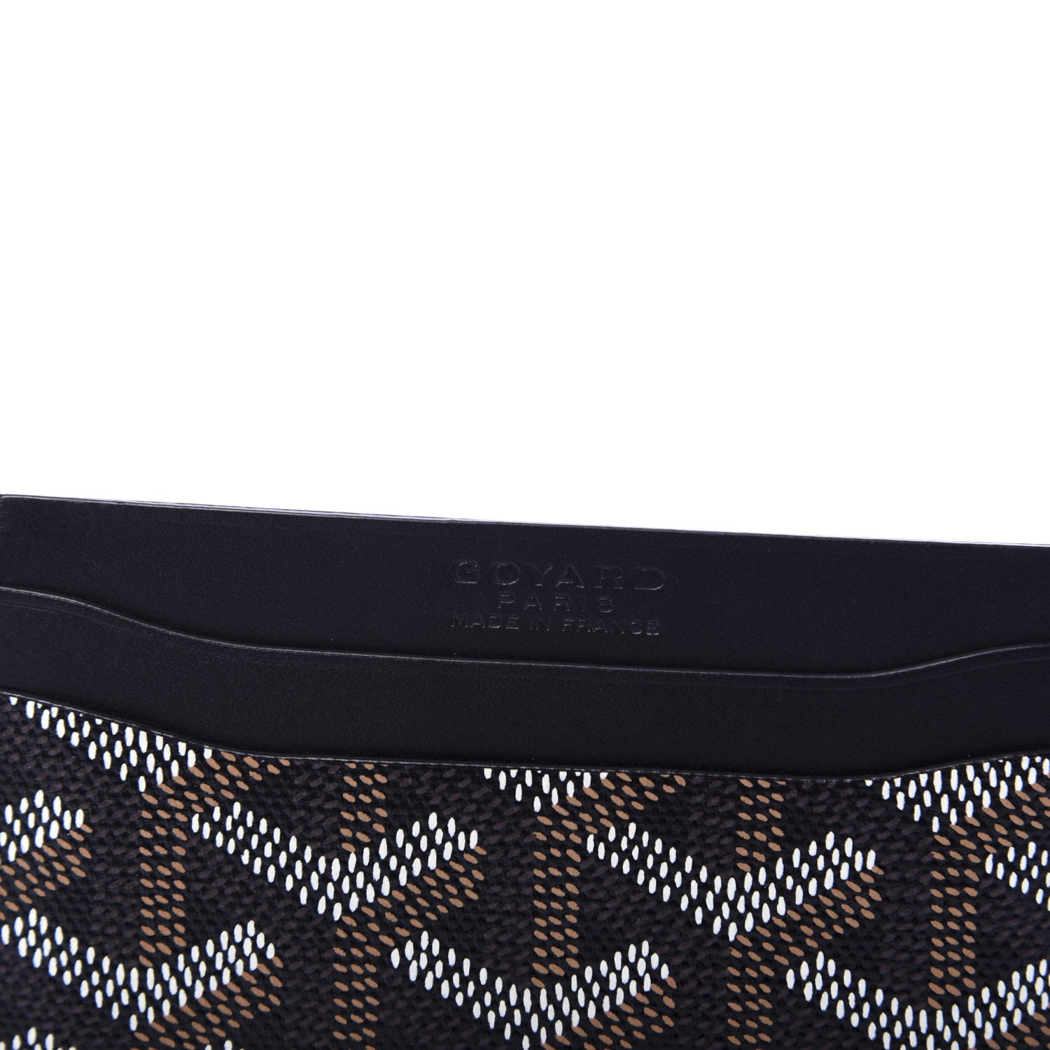 Goyard Goyardine Saint Sulpice Card Holder Black 6 of 7
