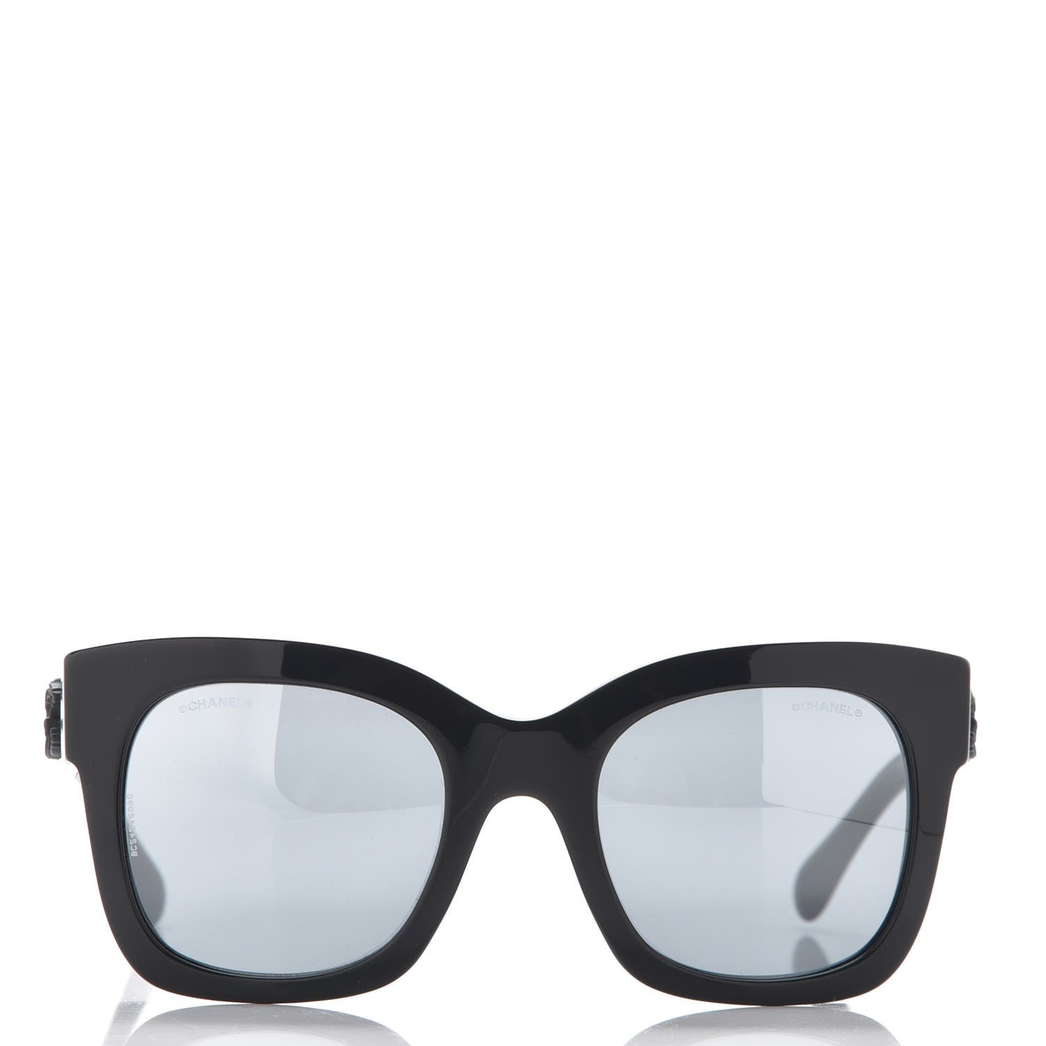 Chanel Mirror CC Sunglasses 5357 Black 2 of 8