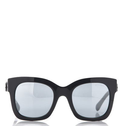 Chanel Mirror CC Sunglasses 5357 Black 2 of 8