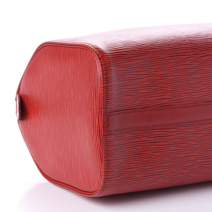 Louis Vuitton Epi Speedy 25 Castillan Red 6 of 10