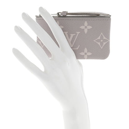 Louis Vuitton Empreinte Monogram Giant Key Pouch Brume Gray White Quartz 2 of 7