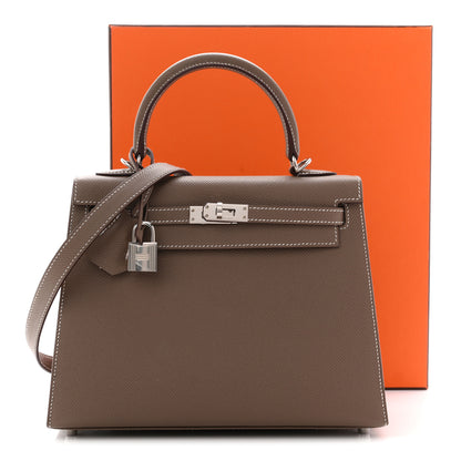 Hermes Epsom Kelly Sellier 25 Etoupe 11 of 11