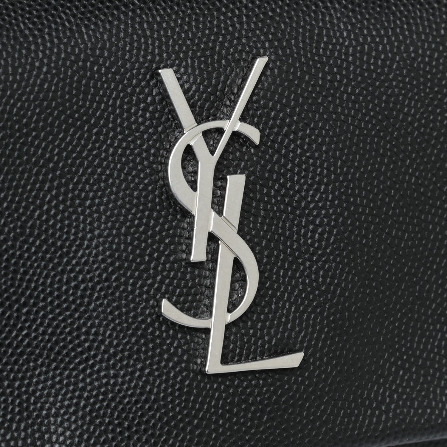 Saint Laurent Grain De Poudre Monogram Toy West Hollywood Fold-Over Bag Black 10 of 10
