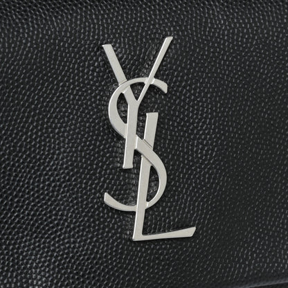 Saint Laurent Grain De Poudre Monogram Toy West Hollywood Fold-Over Bag Black 10 of 10