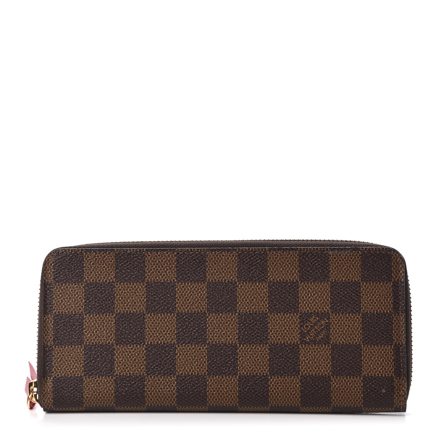 Damier Ebene Clemence Wallet Cherry