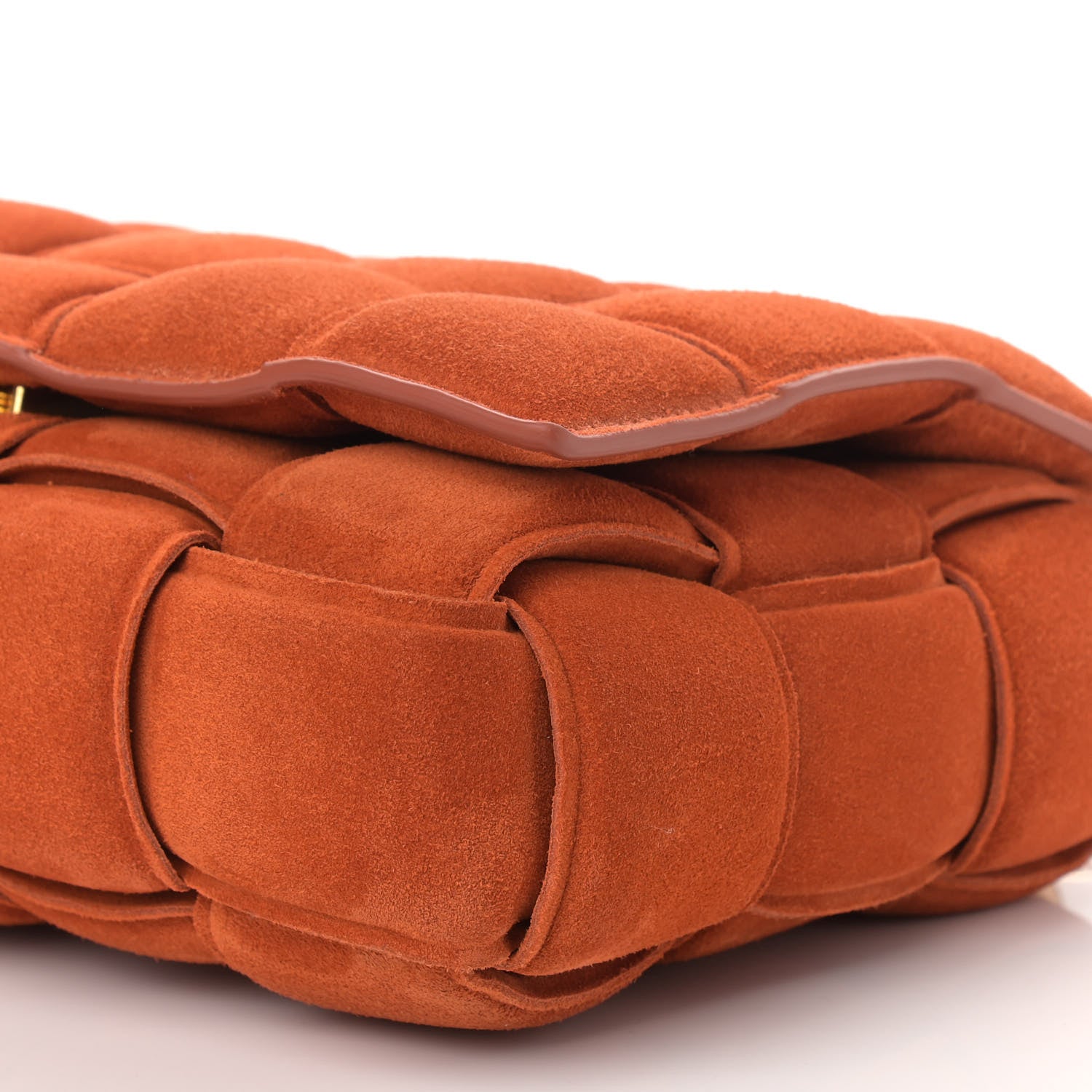 Bottega Veneta Suede Maxi Intrecciato Padded Chain Cassette Crossbody Bag 10 of 10