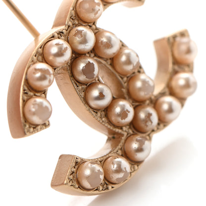 Chanel Pearl CC Brooch Gold 7 of 7