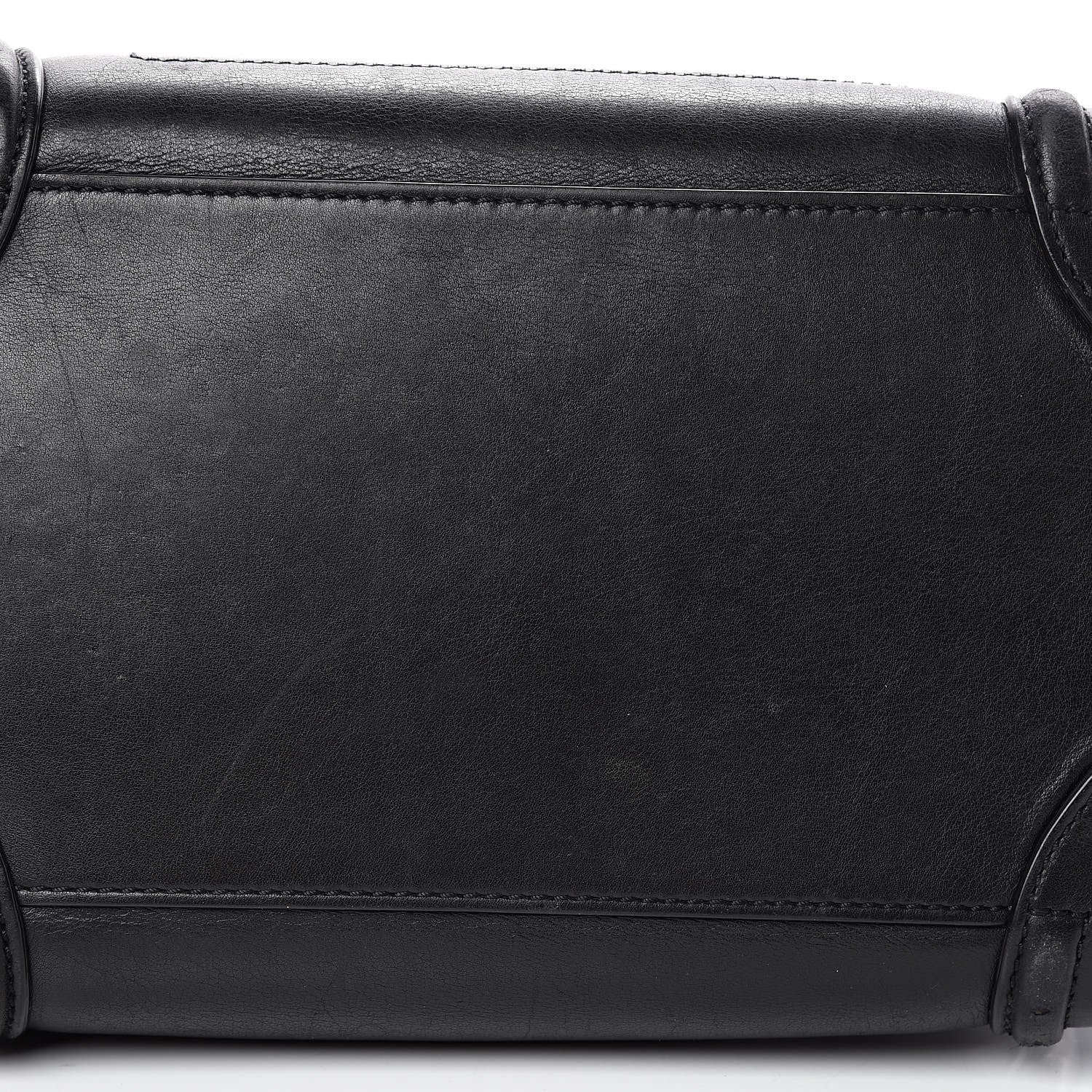 Celine Smooth Calfskin Mini Luggage Black 25 of 30
