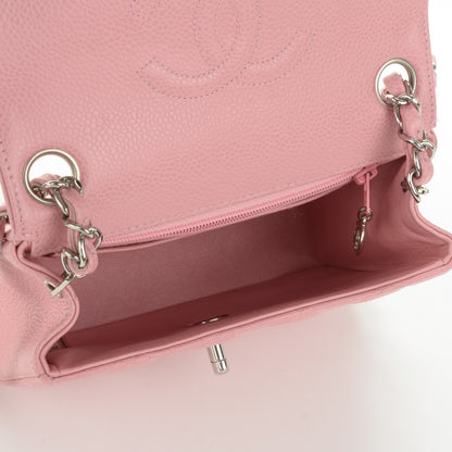 Chanel Caviar Quilted Mini Square Flap Pink 5 of 7