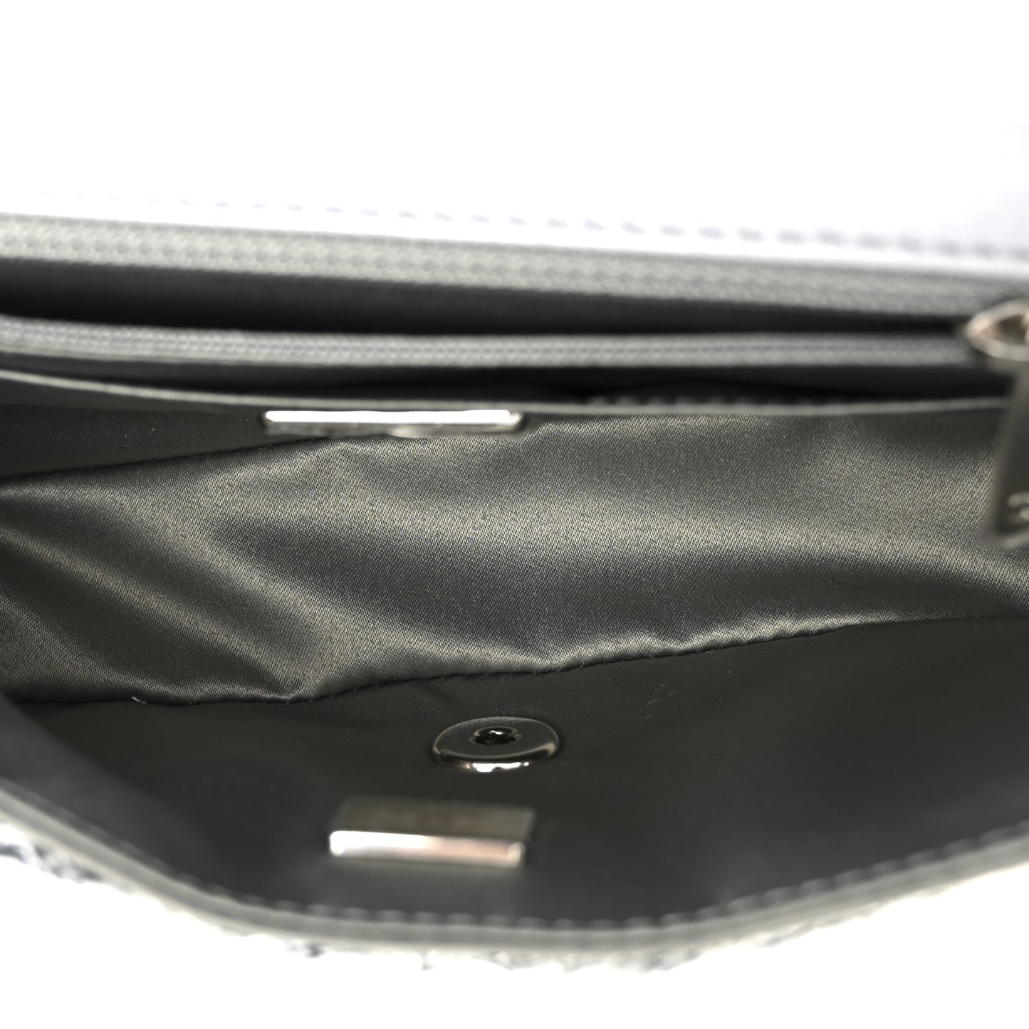 Sequin Mini Rectangular Flap Silver