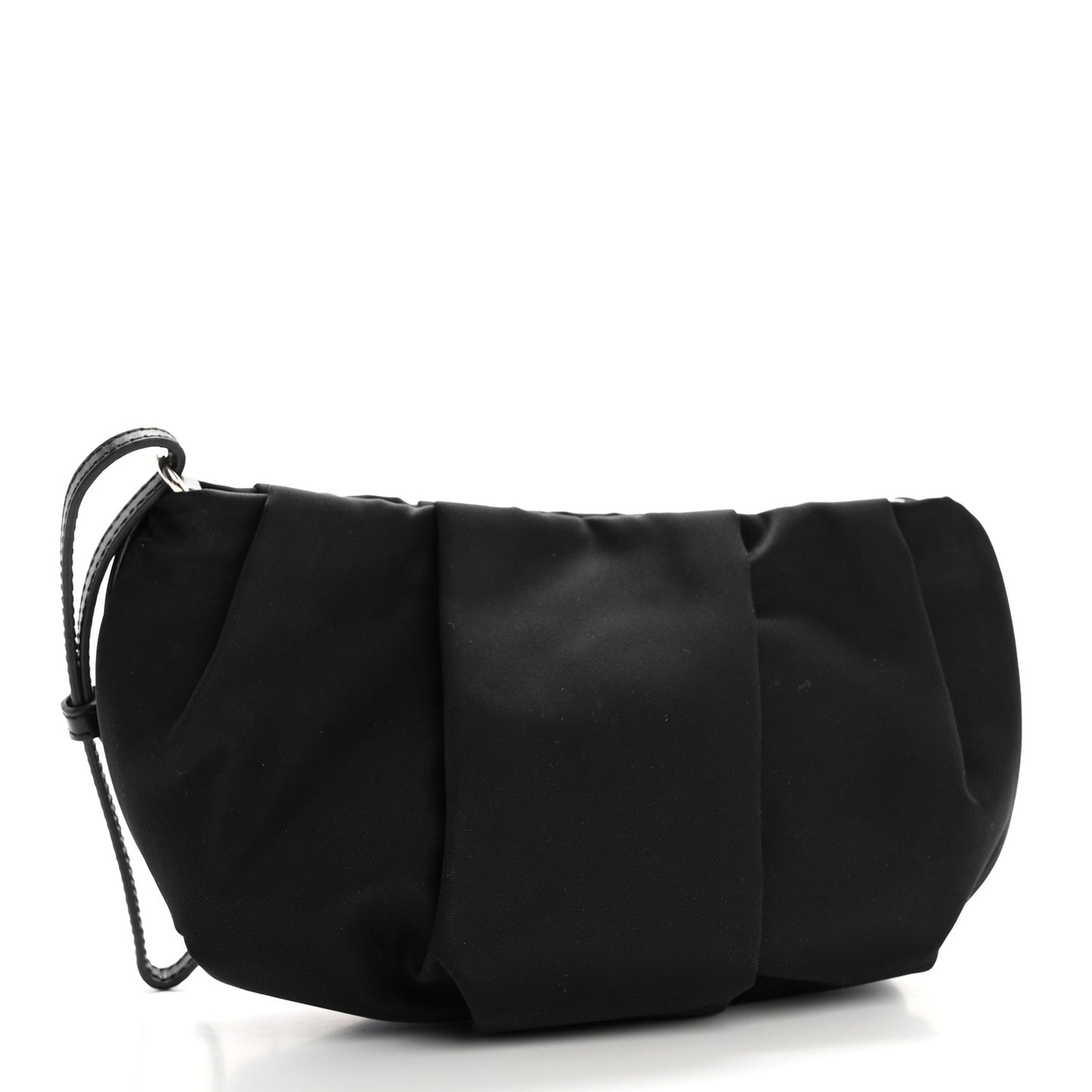 Tessuto Nylon Wristlet Clutch Black