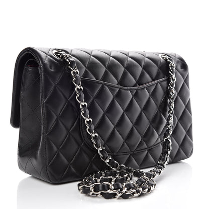 Chanel Lambskin Quilted Medium Double Flap Black 3 of 9