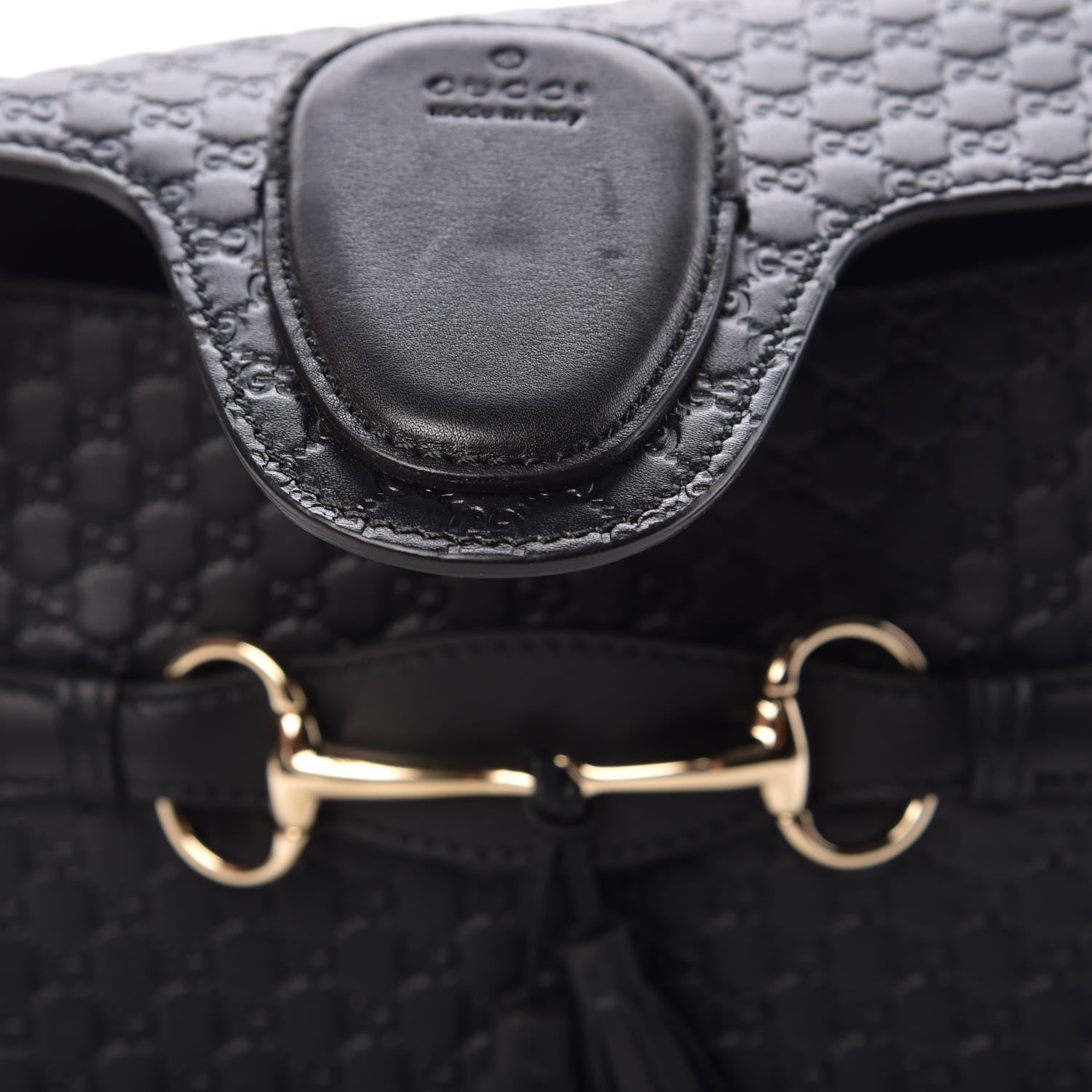 Gucci Microguccissima Medium Emily Chain Shoulder Bag Black 14 of 15