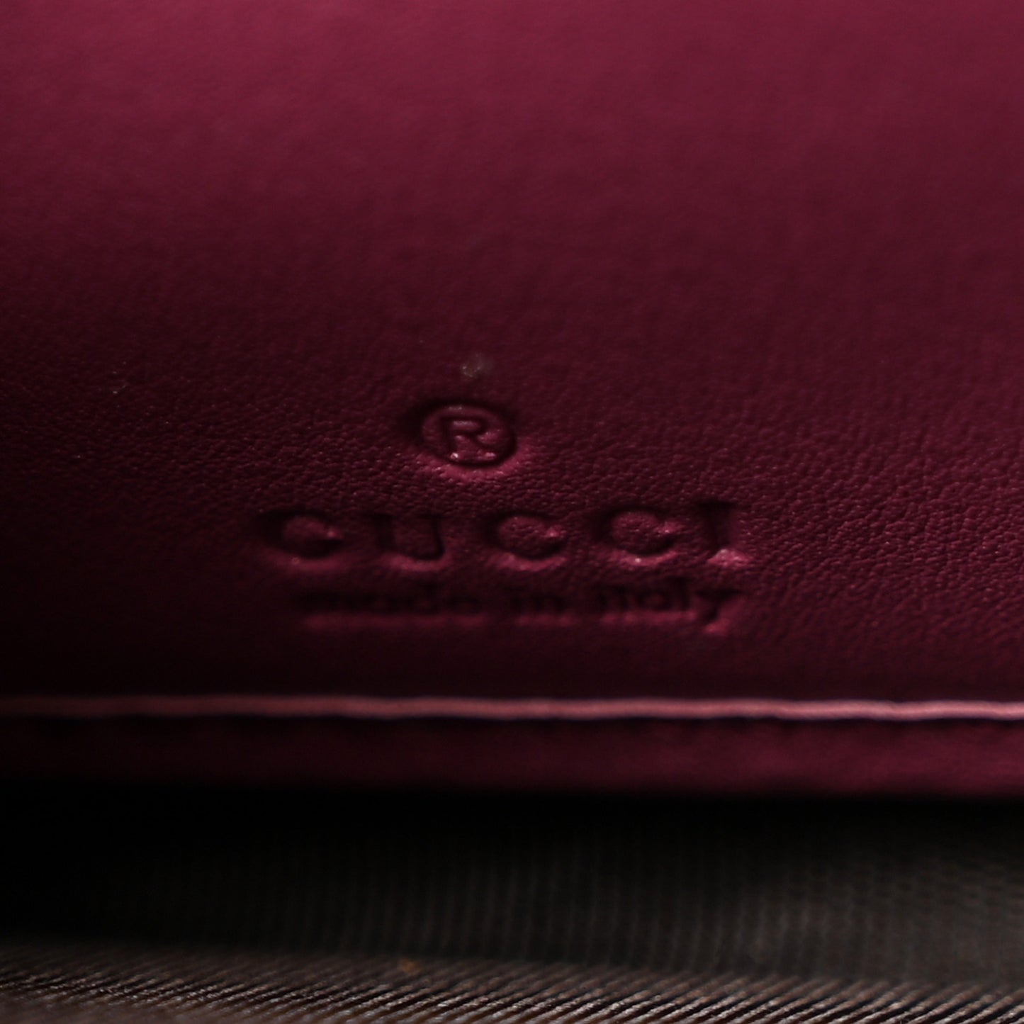Guccissima Signature Microguccissima Bree Zip Around Wallet Purple