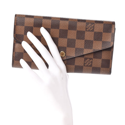 Louis Vuitton Damier Ebene Sarah Wallet NM 2 of 7