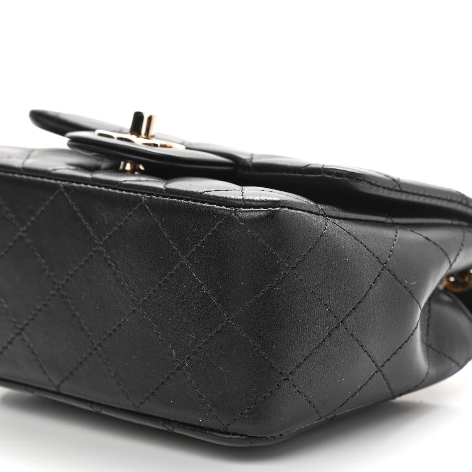 Chanel Lambskin Quilted Mini Square Flap Black 9 of 9