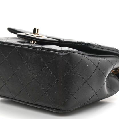 Chanel Lambskin Quilted Mini Square Flap Black 9 of 9