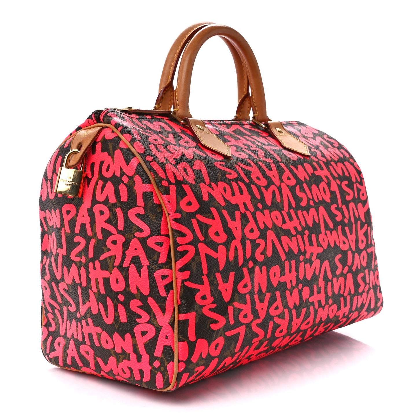 Monogram Graffiti Speedy 30 Fuchsia