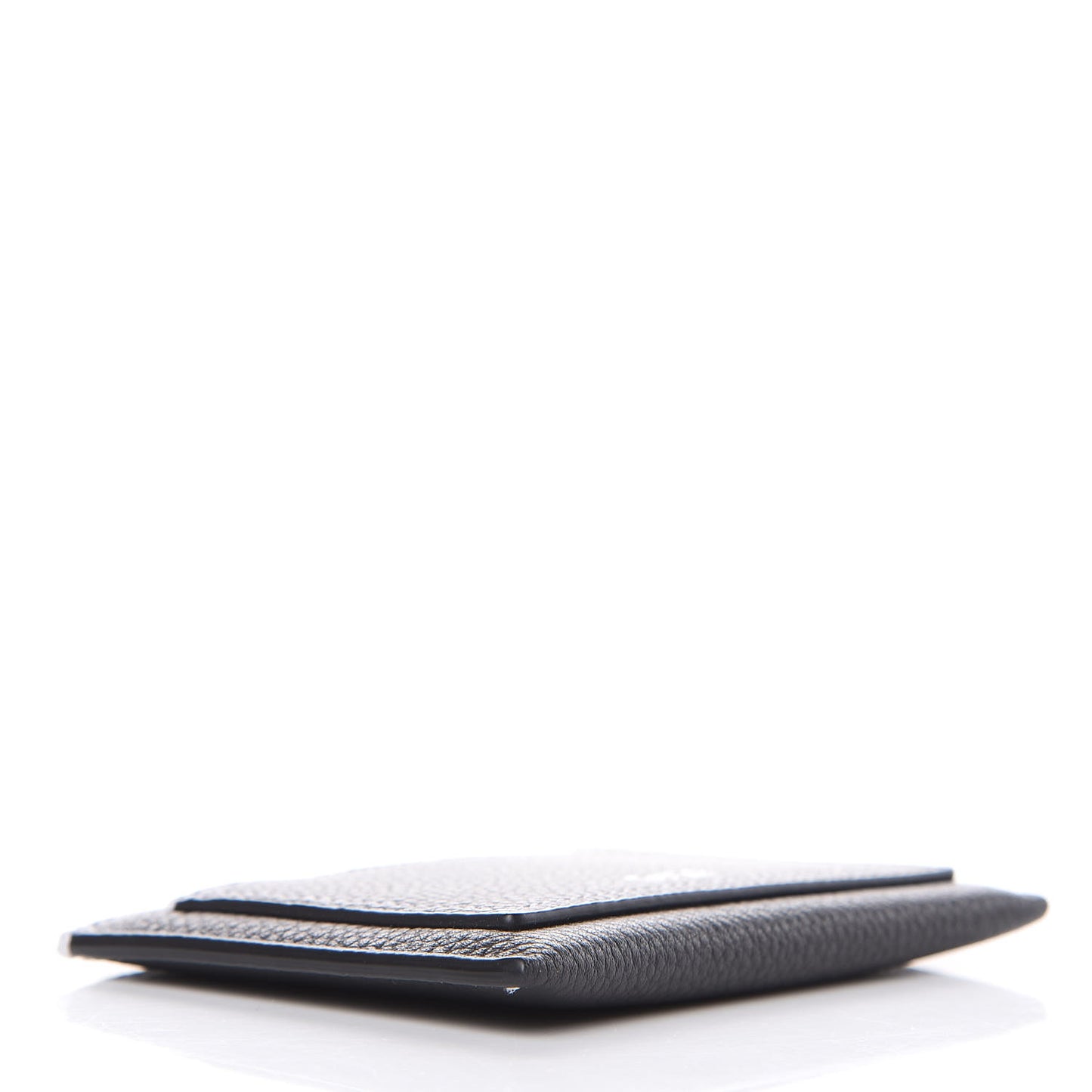 Calfskin Signature Card Holder Black