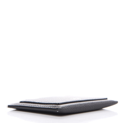 Christian Dior Calfskin Signature Card Holder Black 4 of 8