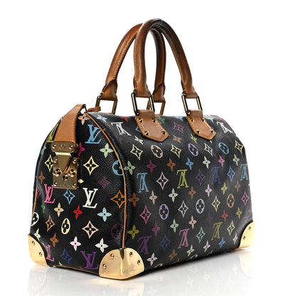 Louis Vuitton Monogram Multicolor Speedy 30 Black 5 of 20