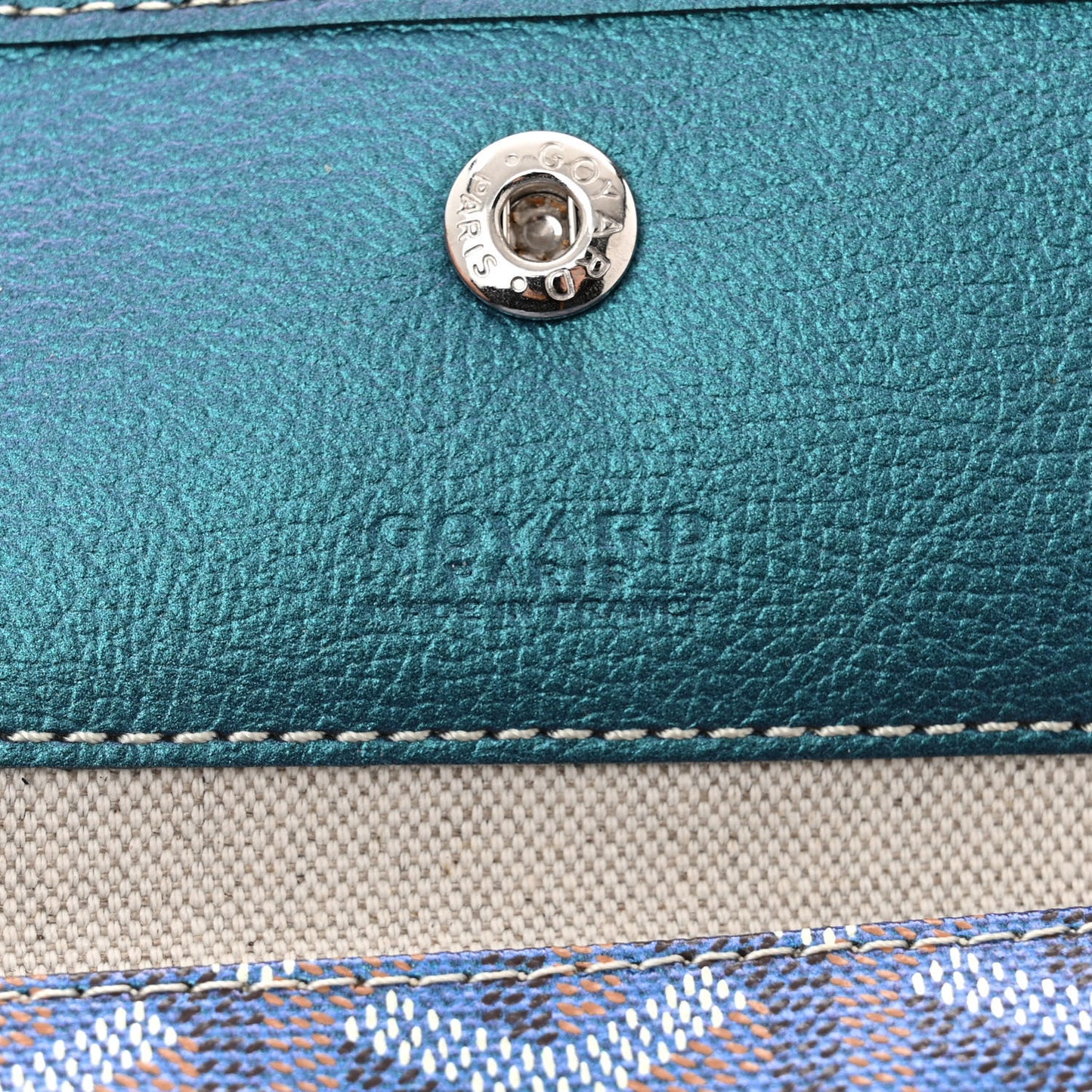 Iridescent Goyardine Boheme Hobo Pearly Blue