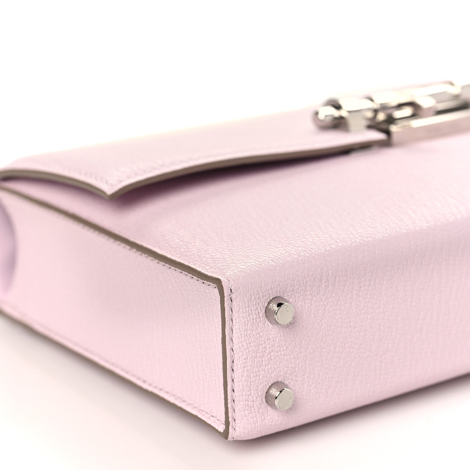 Hermes Chevre Chamkila Mini Verrou Chaine Bag Mauve Pale 8 of 10