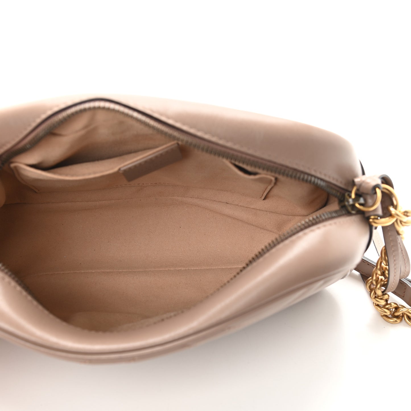 Calfskin Matelasse Small GG Marmont Chain Shoulder Bag Porcelain Rose