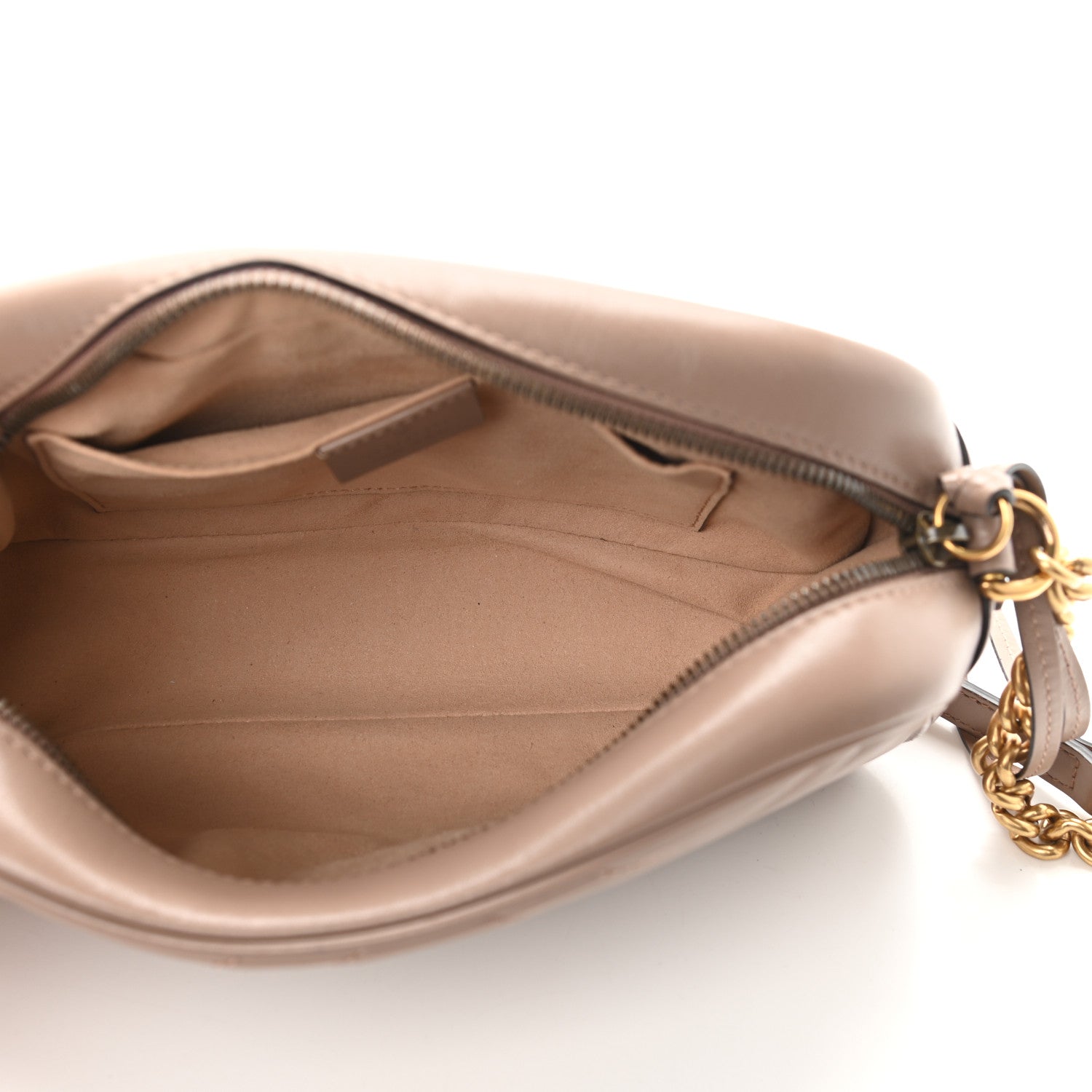 Gucci Calfskin Matelasse Small GG Marmont Chain Shoulder Bag Porcelain Rose 5 of 9