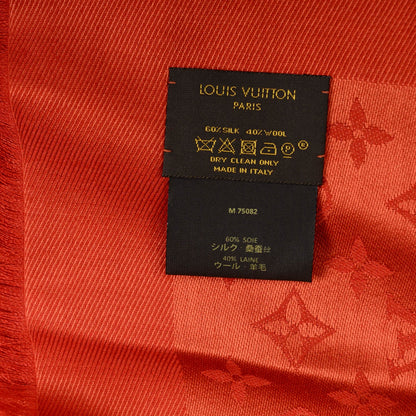Louis Vuitton Wool Silk Monogram Shawl Orient 5 of 5