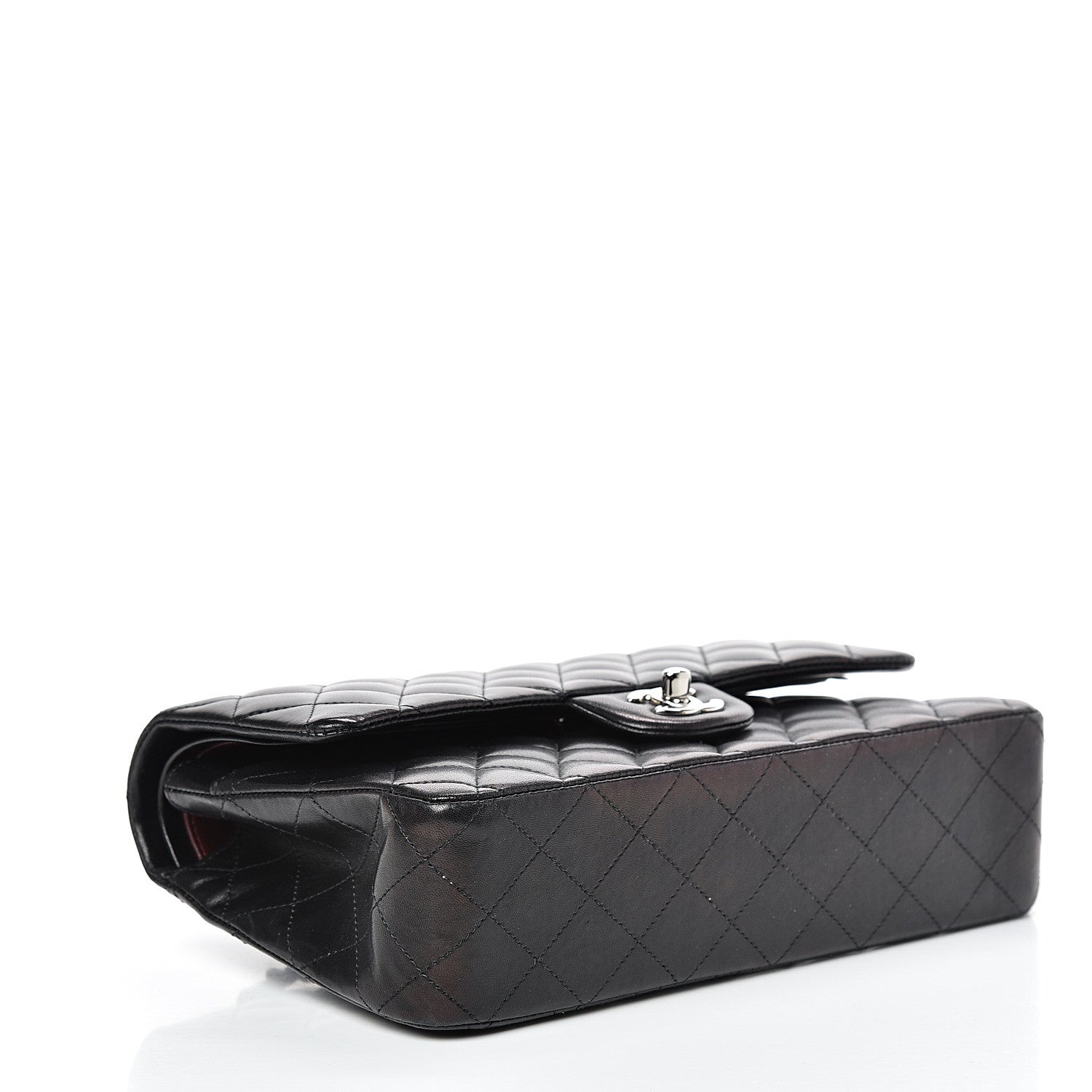 Chanel Lambskin Quilted Medium Double Flap Black 3 of 13