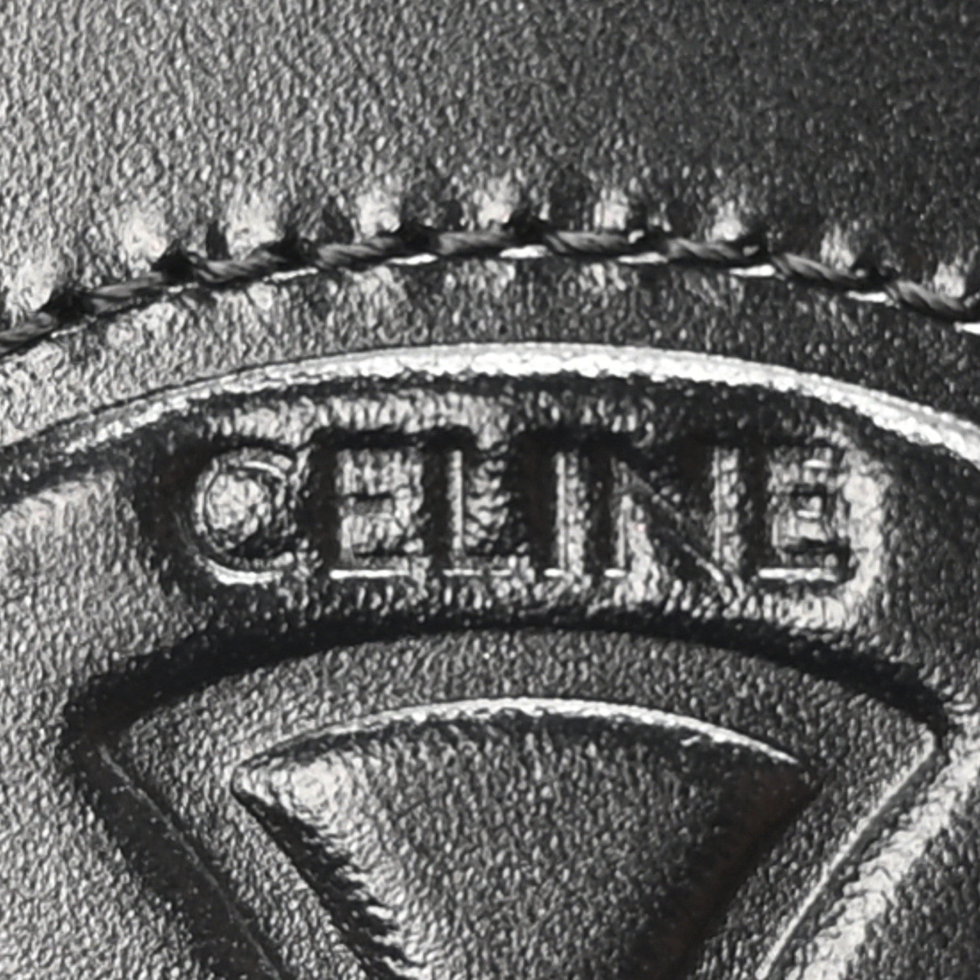 Celine Smooth Calfskin Cuir Small Triomphe Oval Crossbody Purse Black 6 of 11