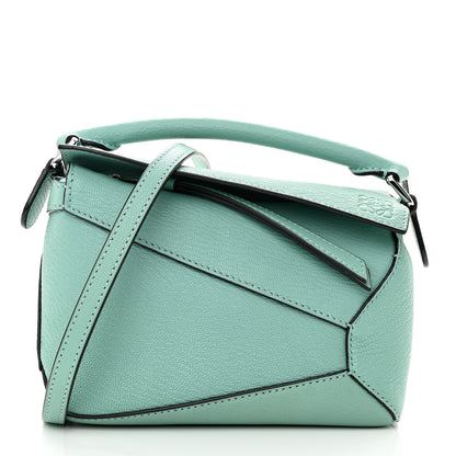 Loewe Calfskin Mini Puzzle Edge Bag Fresh Mint 1 of 9