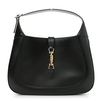 Gucci Boarded Dyana Lux Calfskin Medium Jackie 1961 Hobo Black 1 of 10