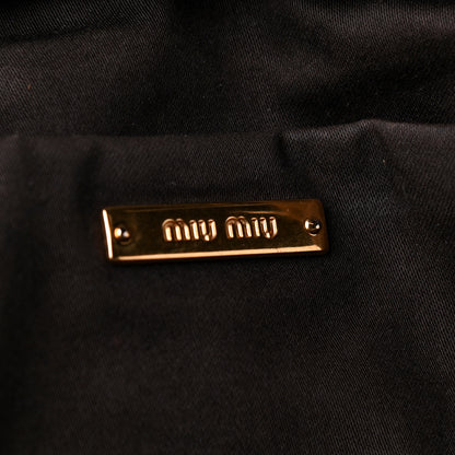 Miu Miu Vitello Lux Zip Tote Black 7 of 15