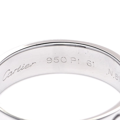 Cartier Platinum 5.5mm LOVE Ring 61 9.5 4 of 5
