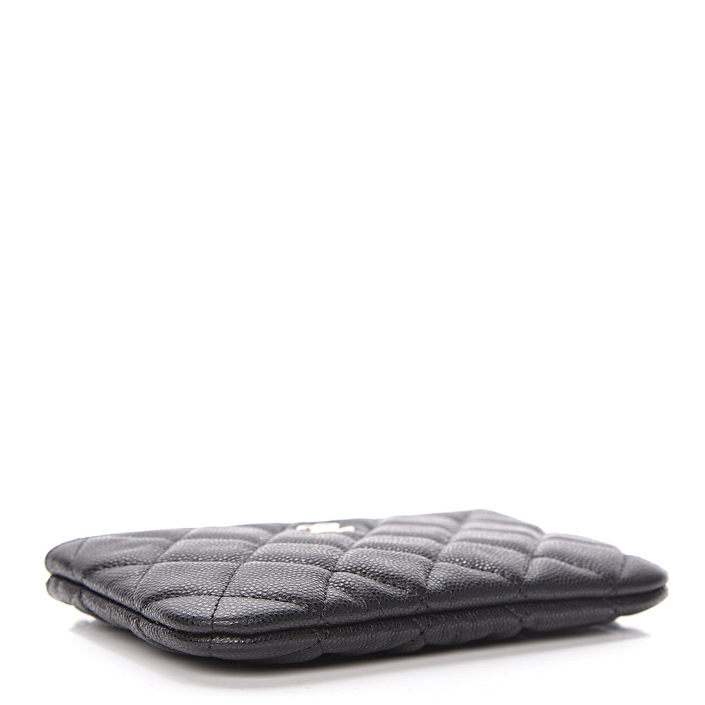 Caviar Quilted Small Cosmetic Case Black