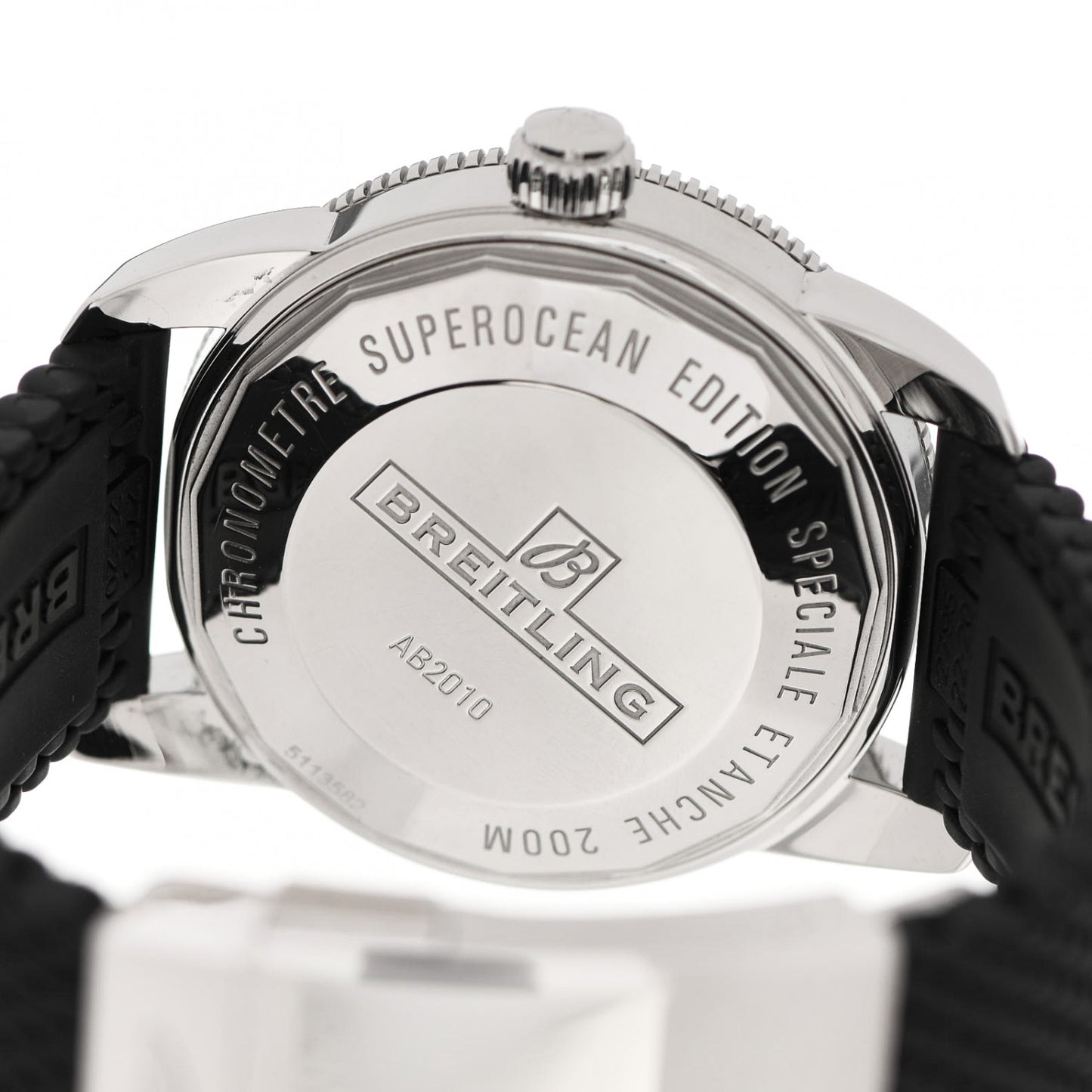 Stainless Steel Rubber 42mm Superocean Heritage II B20 Automatic Watch Green AB2010121L1S1