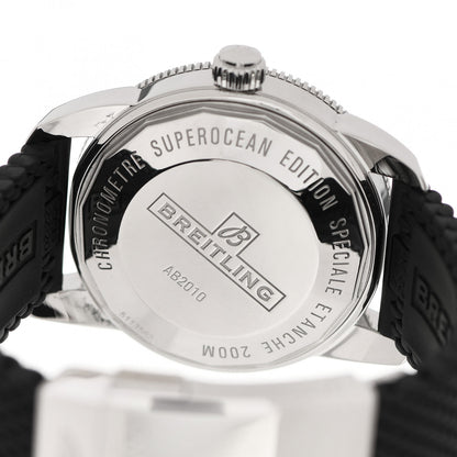 Breitling Stainless Steel Rubber 42mm Superocean Heritage II B20 Automatic Watch Green AB2010121L1S1 4 of 5