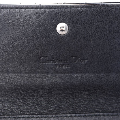 Christian Dior Patent Cannage Lady Dior Rendezvous Wallet On Chain Black 6 of 9