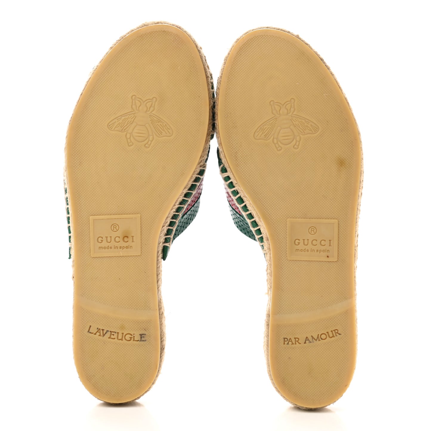 Malaga Kid Perforated Criss Cross Espadrille Slide Sandals 37 Emerald Hibiscus Red