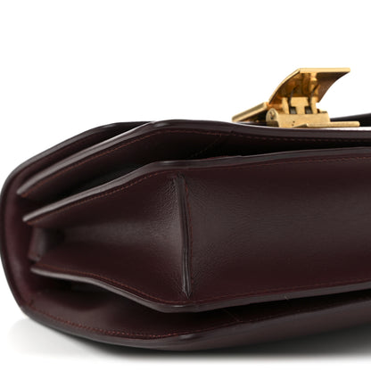 Celine Box Calfskin Small Classic Box Flap Bag Burgundy 9 of 11