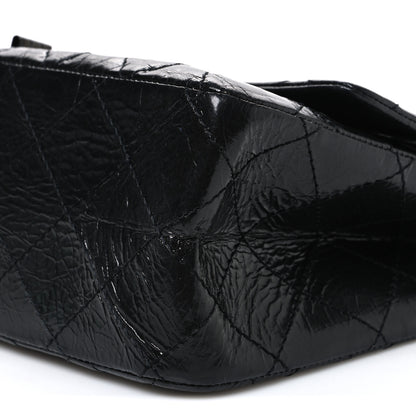 Chanel Glazed Aged Calfskin Quilted 2.55 Reissue 227 Flap So Black 10 of 10