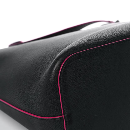 Louis Vuitton Calfskin Lockme Bucket Black 11 of 15