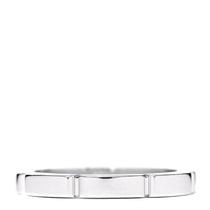 Cartier 18K White Gold Diamond 2.5mm Maillon Panthere Wedding Band Ring 50 5.25 3 of 5